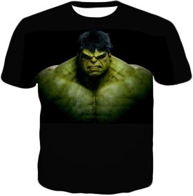 Amazing Superhero Hulk Cool Black T-Shirt HU005