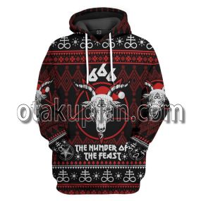 666 The Number Of The Feast Ugly Christmas Sweatshirt T-Shirt Hoodie