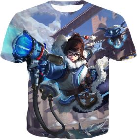 Overwatch Climatologist Mei Awesome Defense Hero T-Shirt OW074