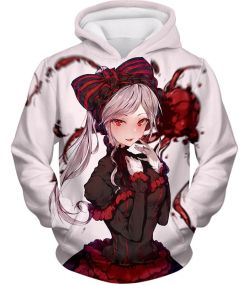 Overlord Cute Vampire Shalltear Bloodfallen Awesome Anime White Hoodie OL008