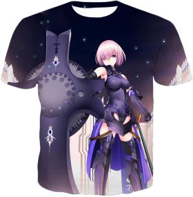 Fate Stay Night Cool Grand Order Demi-Servant Mash Kyrielight T-Shirt FSN081