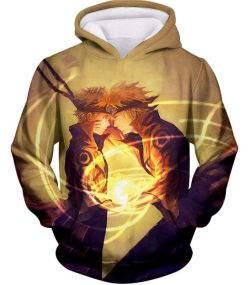 Anime Amazing Father and Son Minato and Anime Awesome Fan Art Hoodie NA084