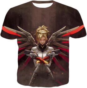 Overwatch Beautiful Team Support Mercy T-Shirt OW093