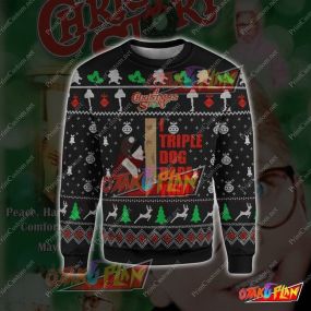 A Christmas New Year Winter Story Triple 3D Print Ugly Christmas Sweatshirt