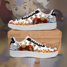Aang Avatar Airbender Four Nation Tribes Avatar Anime Sneakers Shoes
