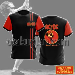 AC/DC Back in Black Custom Name T-shirt
