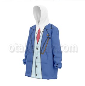Ace Attorney Naruhodou Ryuuichi Blue Suit Snug Blanket Hoodie