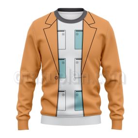 Ace Attorney Yahari Masashi Orange Cosplay Sweatshirt
