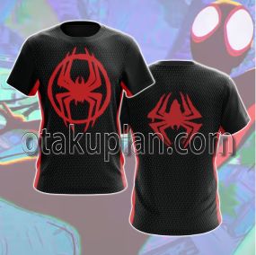 Spider Hero Across The Spider Verse Miles Morales Cosplay T-shirt