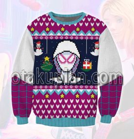 Spider Hero Across The Spider Verse Spider Gwen 3D Printed Ugly Christmas Sweatshirt