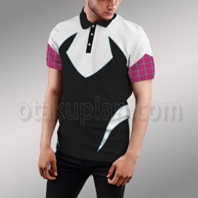 Across The Spider Verse Spider Gwen Cosplay Polo Shirt