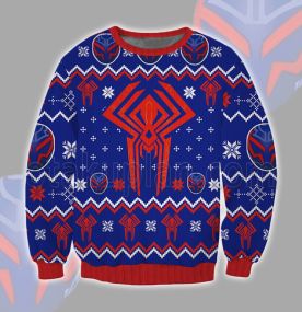 Across The Spider Verse Spider Hero 2099 2023 3D Printed Ugly Christmas Sweatshirt