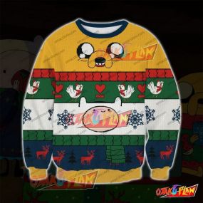 Adventure Time 3D Print Ugly Christmas Sweatshirt