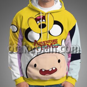 Adventure Time Character Face Hoodie