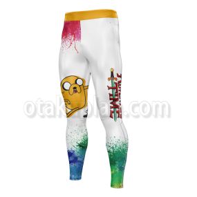 Adventure Time Character Face Mens Compression Legging