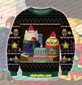 Adventure Time Christmas Quest Ugly Christmas Sweatshirt