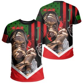 African American Flag James Baldwin African T-Shirt