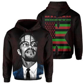 African Hoodie Africa Malcolm X Pullover