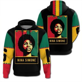 African Hoodie Nina Simone Black History Month Style Hoodie
