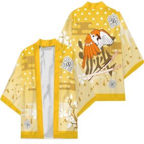 Agatsuma Zenitsu Anime Kimono Custom Uniform Anime Clothes Cosplay Jacket