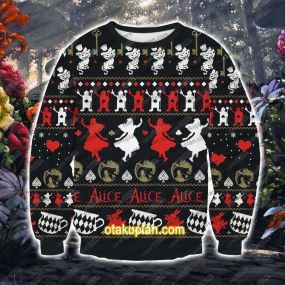 Alice In Wonderland AIV2 3D Print Ugly Christmas Sweatshirt