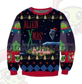 Alien Logo 3D Printed Ugly Christmas Sweatshirt
