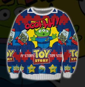 Alien Toy Story 3D Print Ugly Christmas Sweatshirt