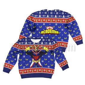 All Might Kids Ugly Christmas Sweater