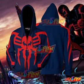 Spider-Man 2099 Cosplay PS4 Zip Up Hoodie Jacket