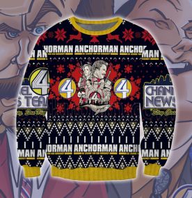 Anchorman The Legend of Ron Burgundy 3D Printed Ugly Christmas Sweatshirt