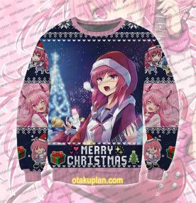 Angel Beats Yui Loves Guitar Ugly Christmas Sweatshirt