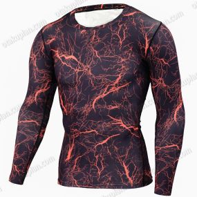 Army Camouflage Long Sleeve Sports Compression Shirt For Men