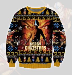 Avatar Last Airbender Christmas 3d Printed Ugly Christmas Sweatshirt