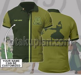 Avatar the Last Airbender Earth Kingdom Custom Name Polo Shirt