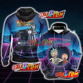 Back To The Future x Rick and Morty Unisex 3D Hoodie