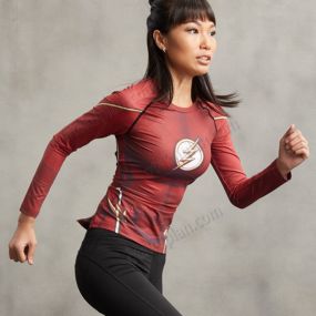 Barry Allen Long Sleeve Compression Shirt For