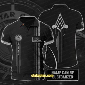 Battlestar Galactica Black Custom Name Polo Shirt