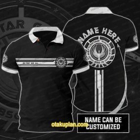 Battlestar Galactica V2 Custom Name Polo Shirt