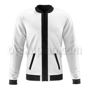 Ben 10 White And Black Costume Bomber Jacket