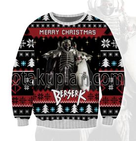 Berserk Skull Knight 3D Printed Ugly Christmas Sweatshirt