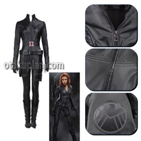 Black Widow 1 Natasha Full Set Black Cosplay Costume