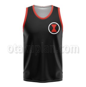 Black Widow Black and Red Basketball Jersey
