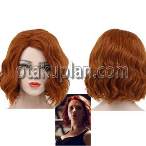 Black Widow Natasha Micro Curly Short Hair Cosplay Wigs