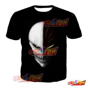 Bleach Ichigo Kurosaki Hollow Mask Anime Art Black T-Shirt BL215
