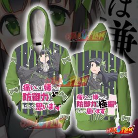 BOFURI I Don't Want to Get Hurt so I'll Max Out My Defense Mai Zip Up Hoodie