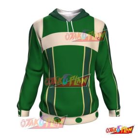 Anime Green All Over Print Pullover Hoodie
