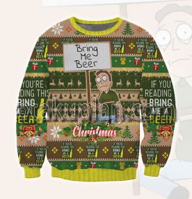 Bring Me Beer Jerry 3D Printed Ugly Christmas Sweatshirt