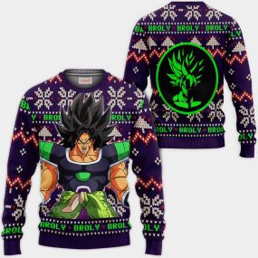 Broly Ugly Christmas Sweater Dragon Ball Hoodie Shirt