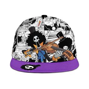 Brook One Piece Snapback Anime Hat