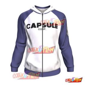Capsule Corp Dragon Ball Zip Up Hoodie